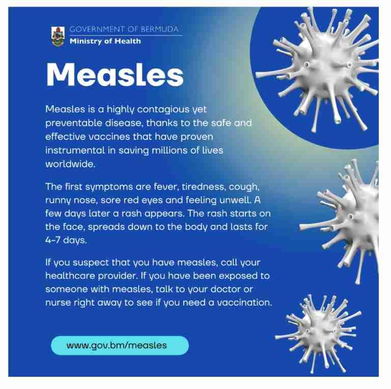 Bermuda sluggish on measles jabs