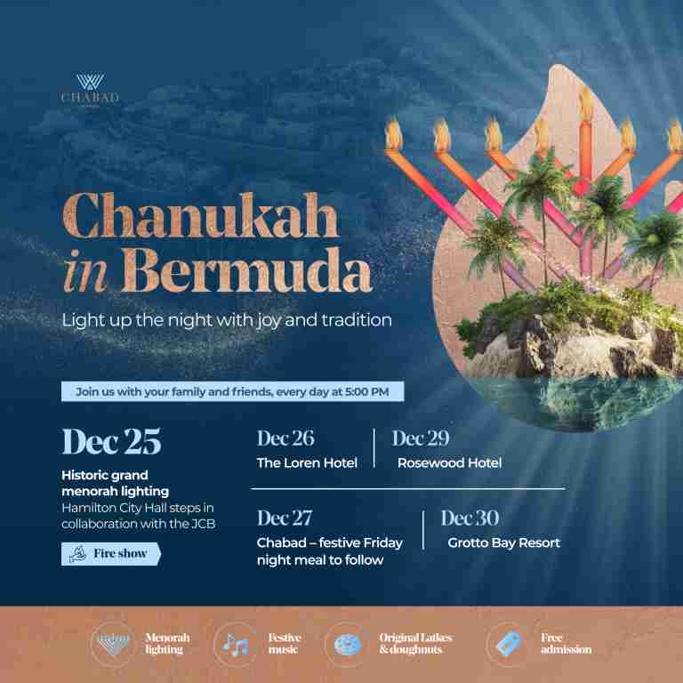 Jewish celebration tomorrow a first for Bermuda