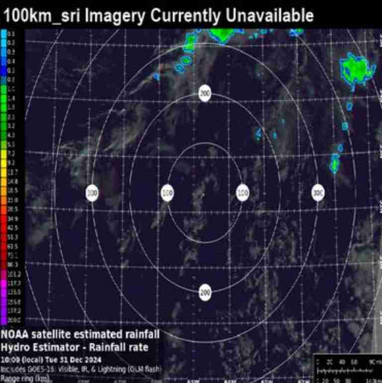 Weather radar offline for maintenance