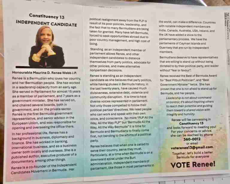 Renee Webb to run as an independent