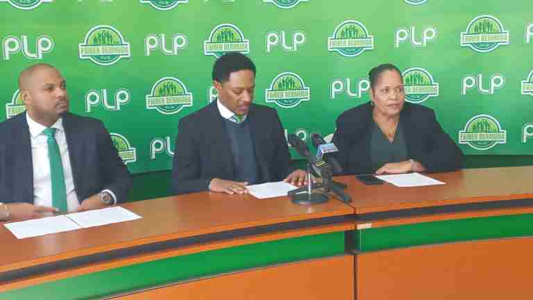 PLP Press Conference: ‘We’re building a fairer Bermuda’