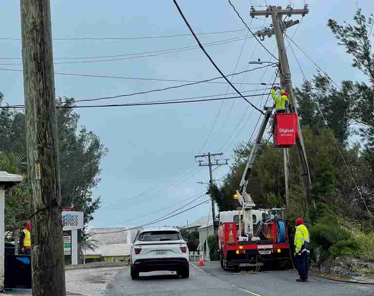 Man hospitalized after utility line incident