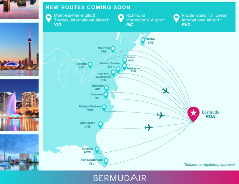BermudAir to add three new destinations this Spring