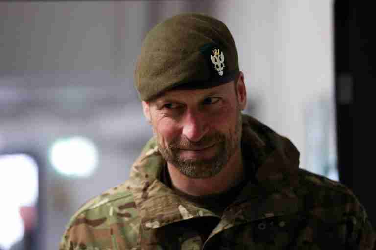 Prince William wears battle gear on visit to British troops in Estonia