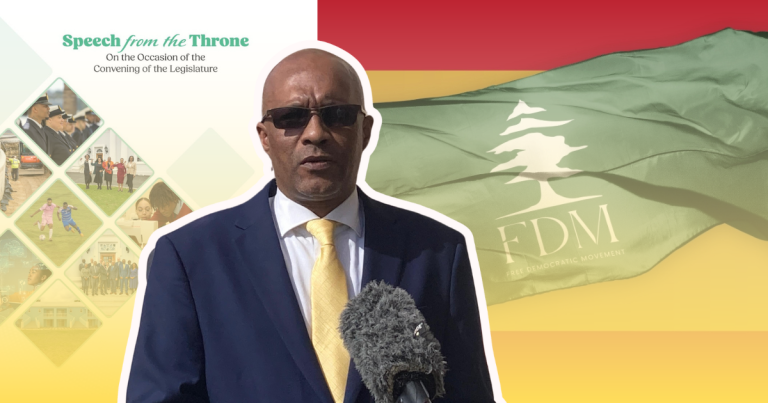 FDM flags risks to economy and governance in Throne Speech reply
