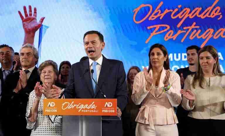 Portugal’s far-right wins record support as centre-right falls short of majority