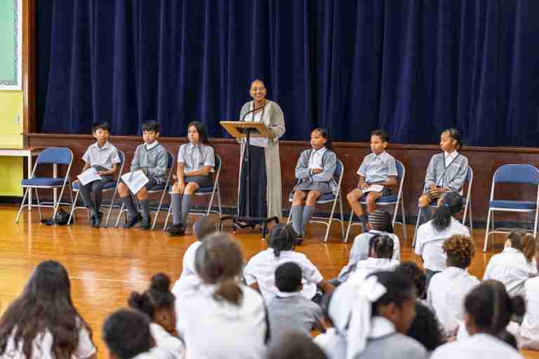 Students engaged on government support for seniors