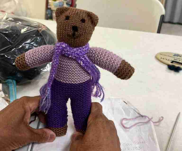 Guild knits 60 teddy bears for children