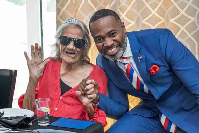 Premier joins 100th birthday celebration