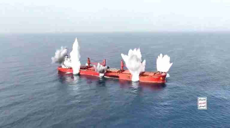 Rescuers save four more survivors from Houthi-struck ship in Red Sea, 11 still missing