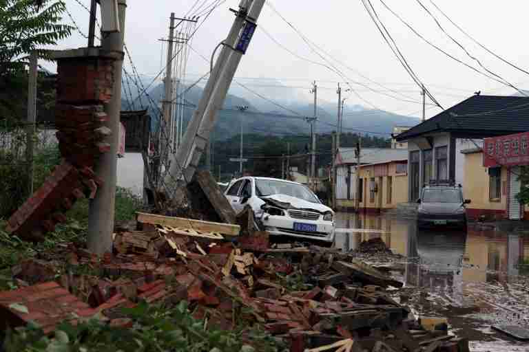 Intense rains lash China as landslide kills four
