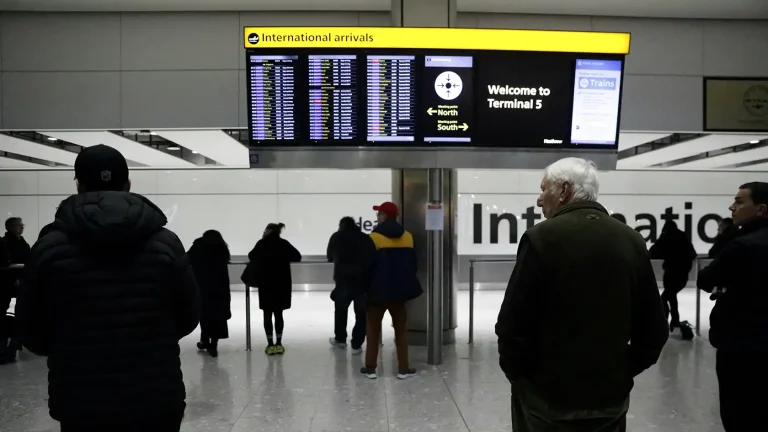 Outbound UK flights disrupted