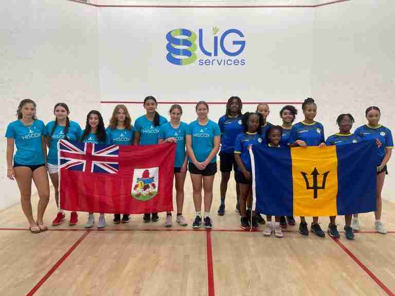 Bermuda Junior Squash Teams Face Tough Battles at CASA Championships