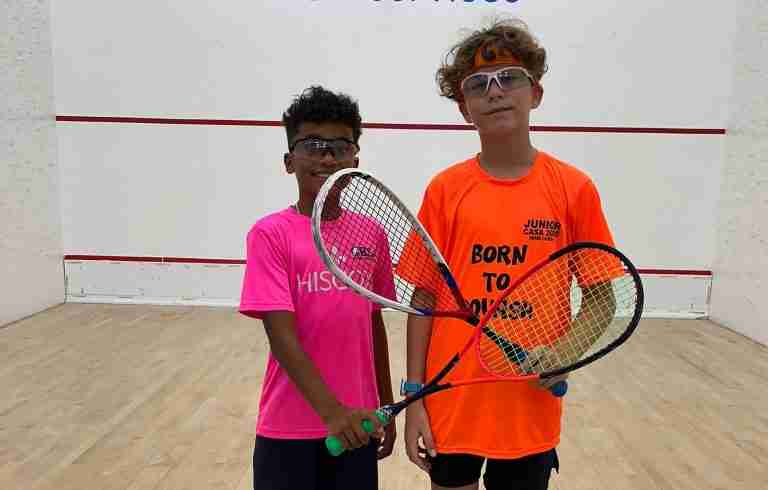 Young squash players battle hard in Cayman
