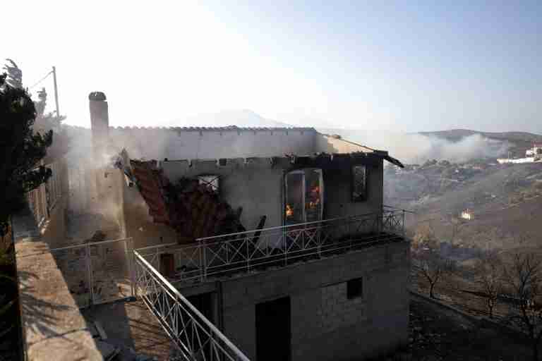 Greece fights wildfires amid gale-force winds