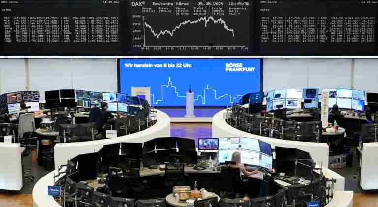 European shares retreat after Powell rally, JDE Peet’s soars on buyout