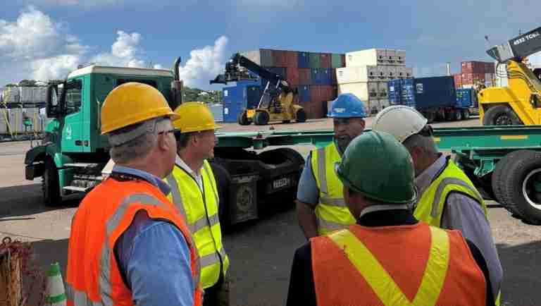 Governor remined of his working days in U.K. dockyards