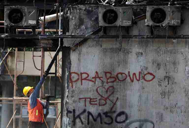 Indonesian police fire tear gas, rubber bullets at student protesters