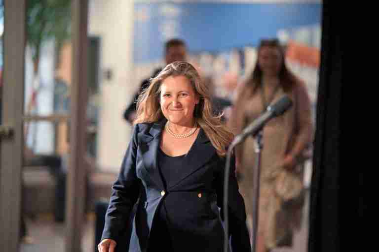 Canadian cabinet minister Freeland to leave, will take on special Ukraine role
