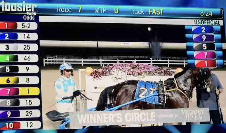 Waldron victorious in busy Hoosier Park outing