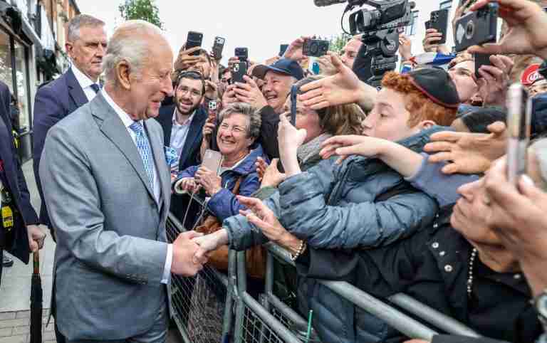 King Charles visits Jewish area of London hit by antisemitic attacks