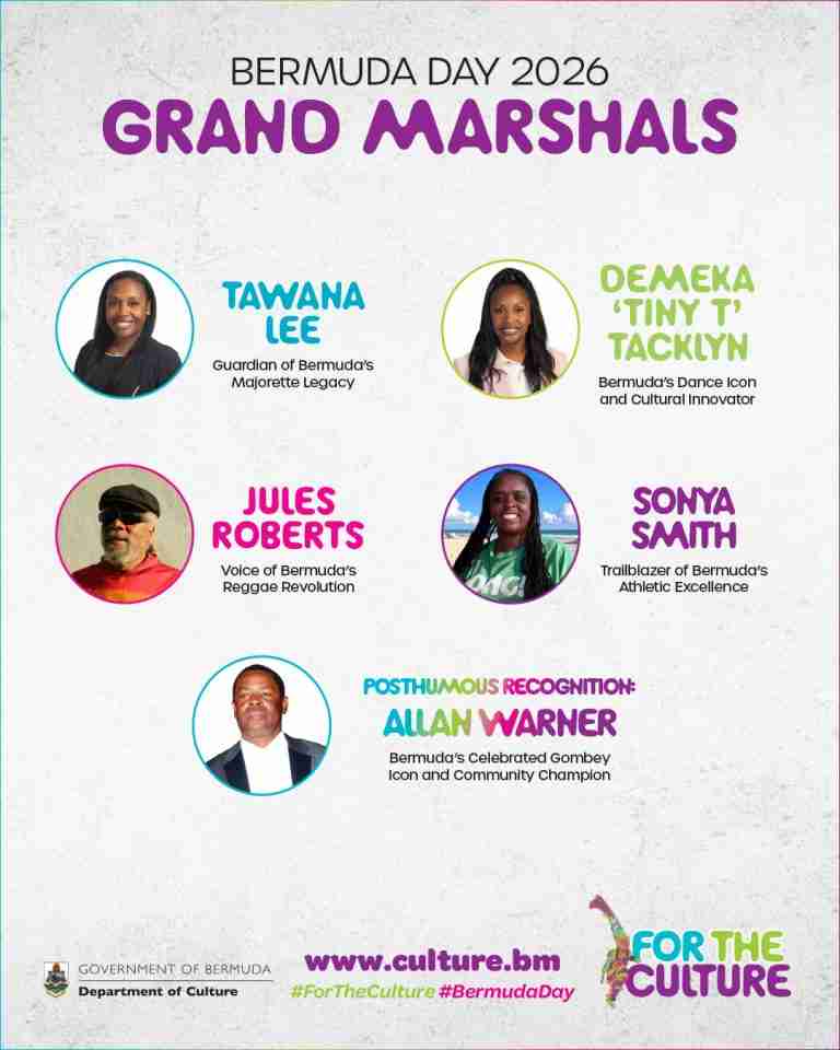 Bermuda Day Grand Marshals announced