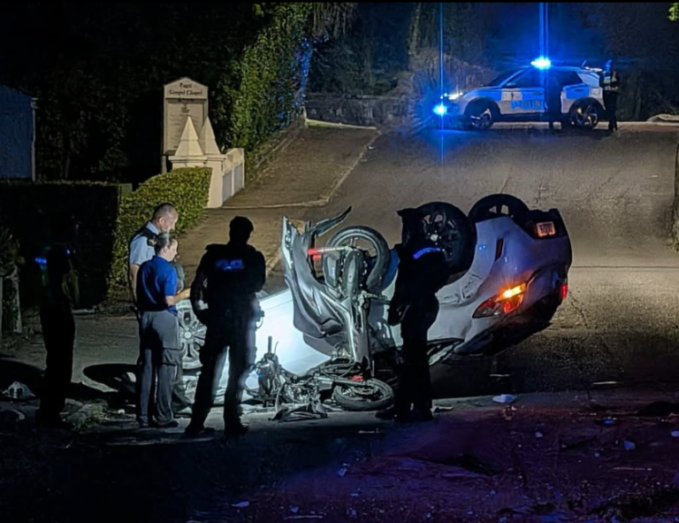 Arrest after road crash in the early hours 