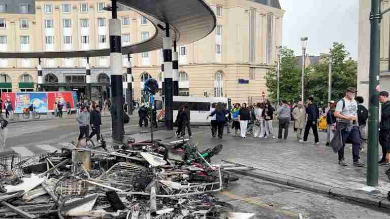 Clashes break out at Belgian protest against education reforms