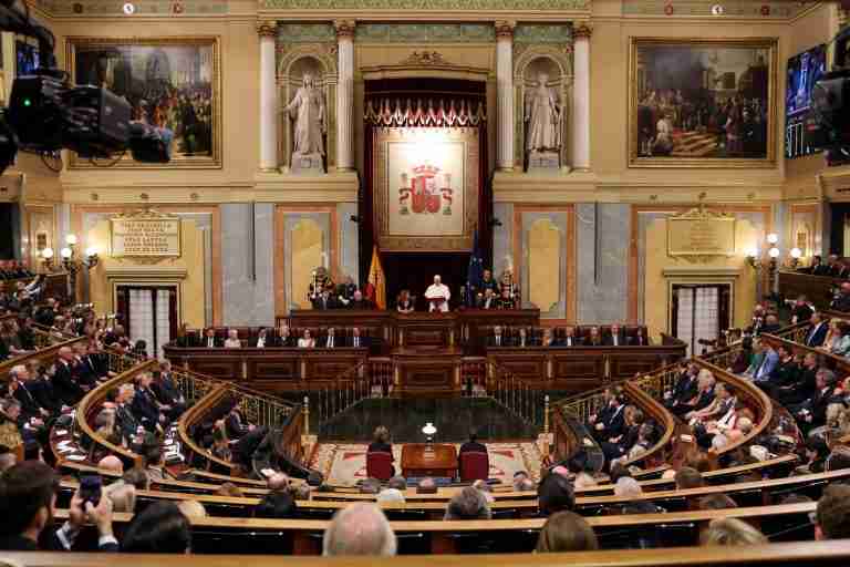 Pope Leo warns Spain’s parliament the world is in ‘profound’ crisis