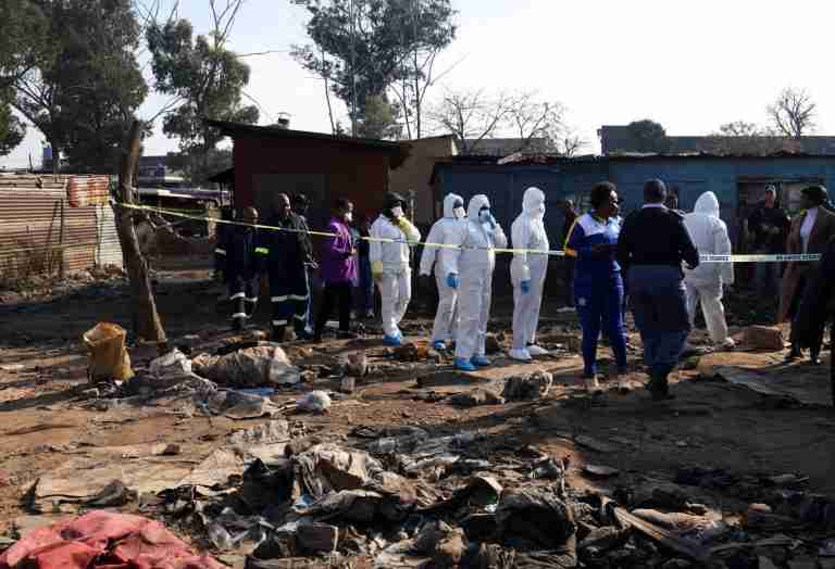 Twelve killed, nine injured in Johannesburg shooting, South African police say