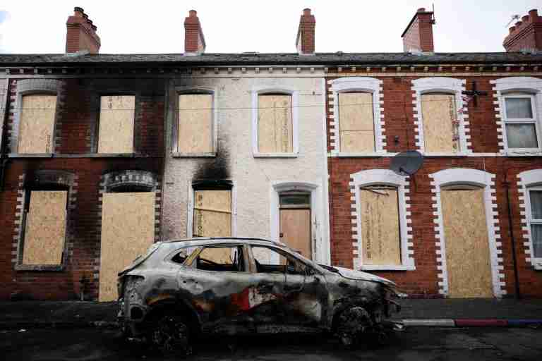 Knife attack victim’s family calls for calm after anti-immigrant violence in Belfast
