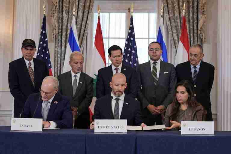 Israel, Lebanon sign initial agreement after US-mediated talks