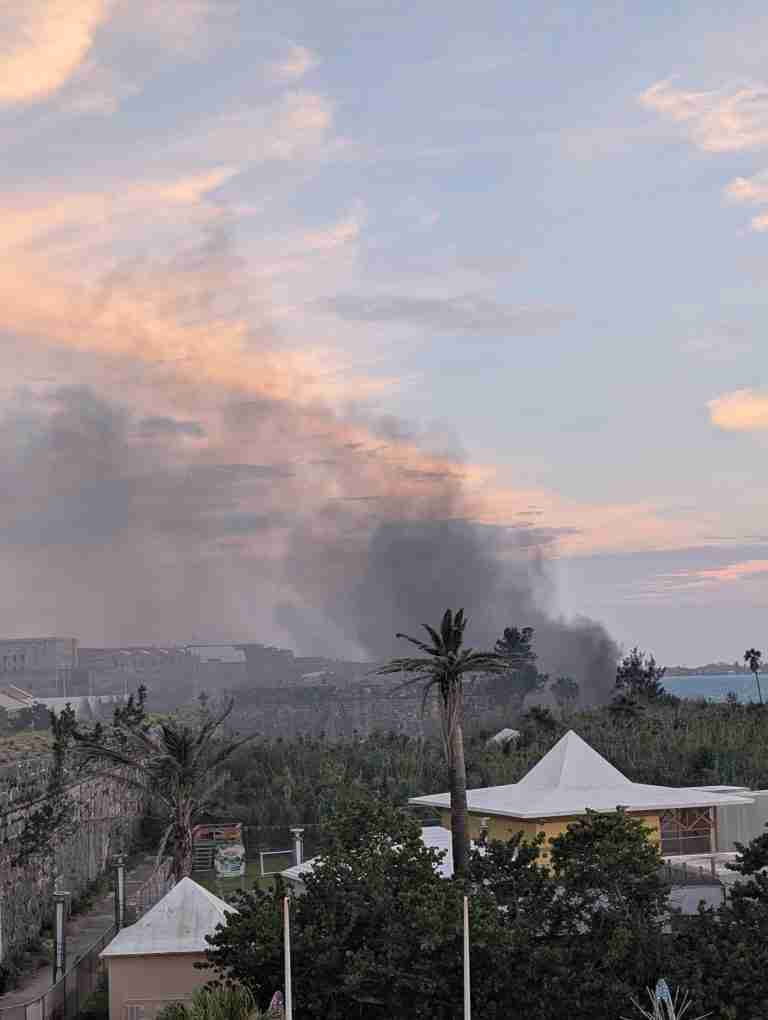 Video: Fire in Dockyard