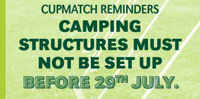 Guidelines for Cup Match campers and beachgoers