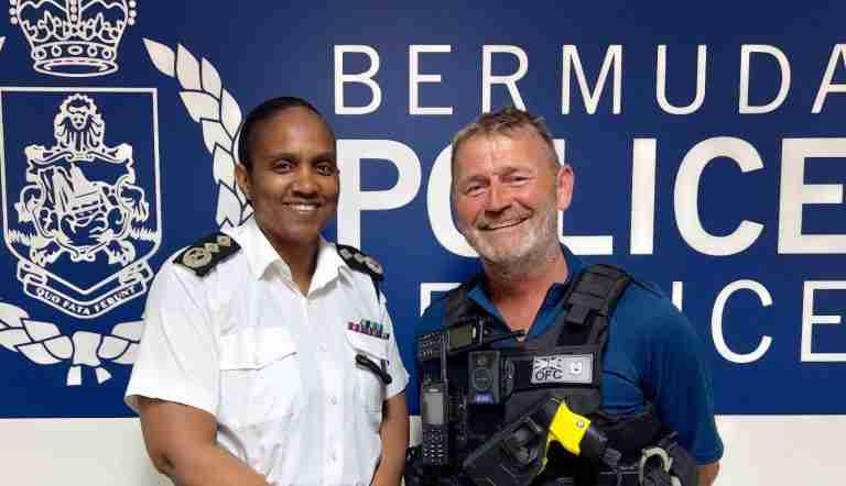 Police officer who saved stabbing victim honoured