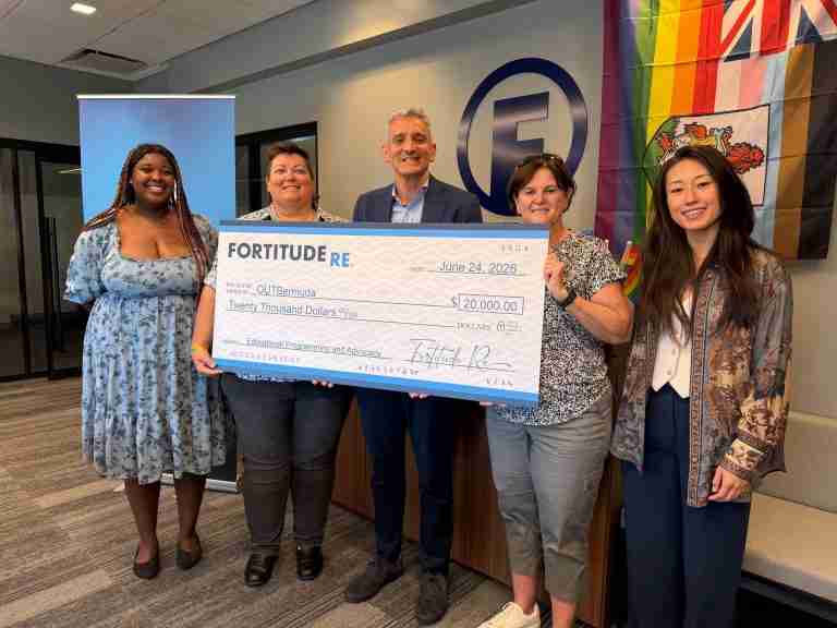 Fortitude Re donates $20k to OUTBermuda
