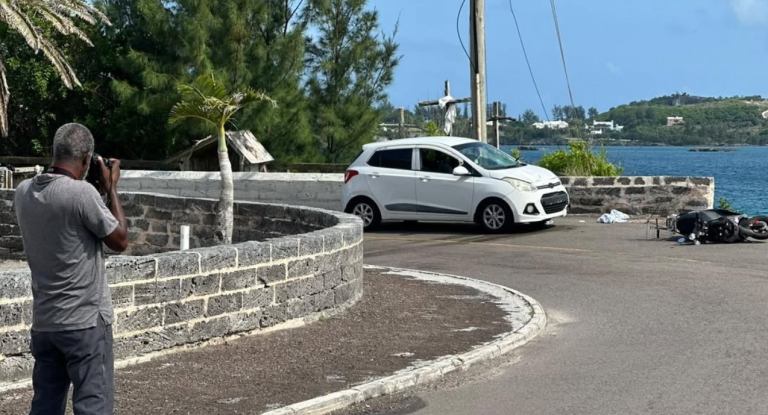 Female visitor hurt in road crash