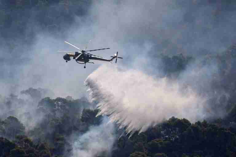 Greek crews fight wildfire northwest of Athens for fourth day