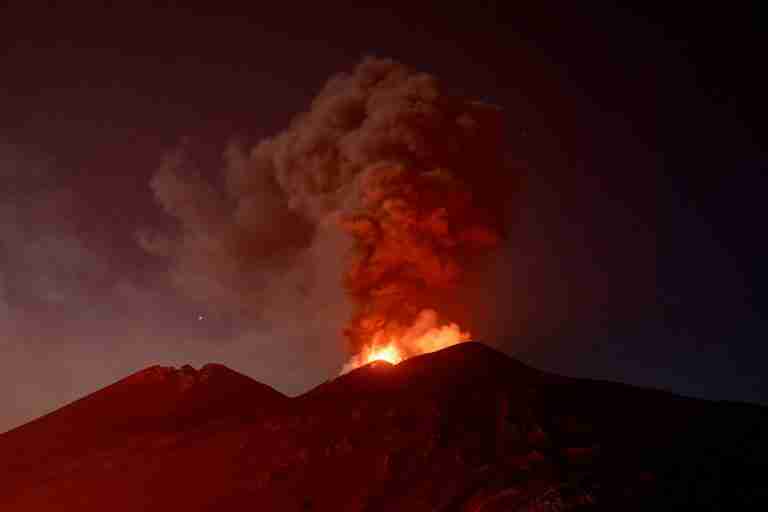 Ash cloud from Sicily’s Mount Etna volcano disrupts Malta flights