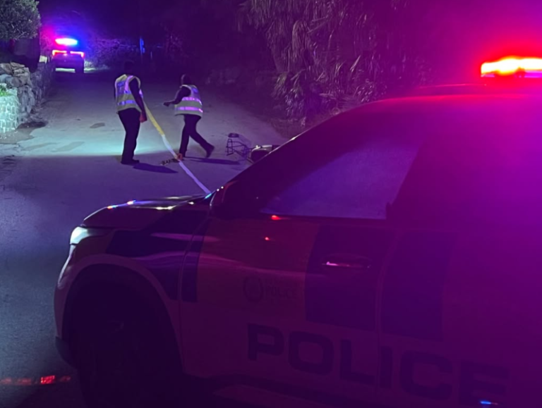 Two injured in late-night cycle crash