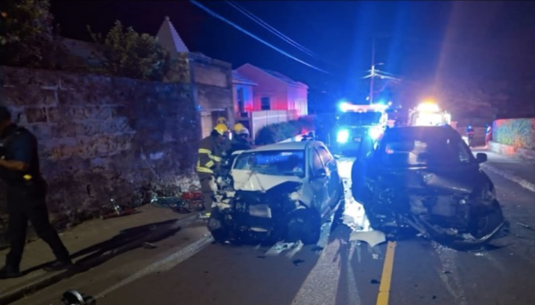 Woman badly hurt in Paget crash