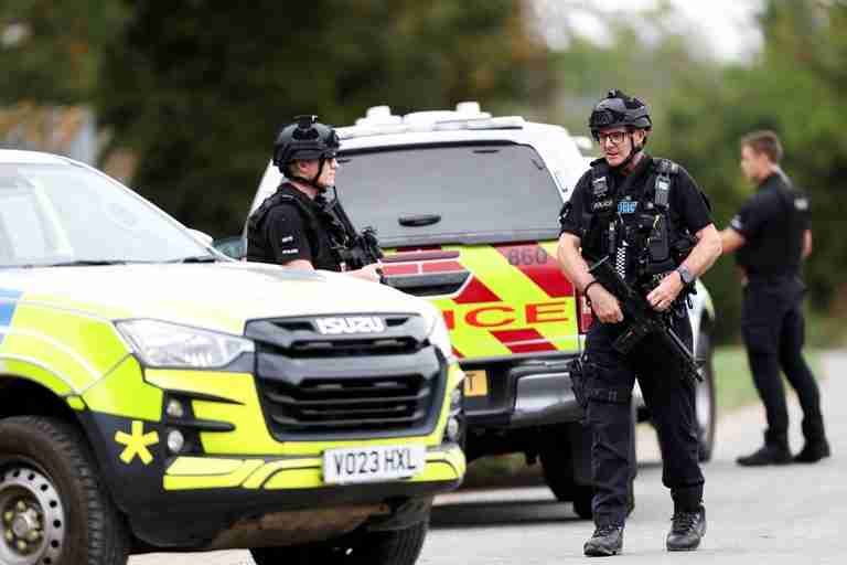 Five suspects arrested in explosives case near UK airbase were British nationals