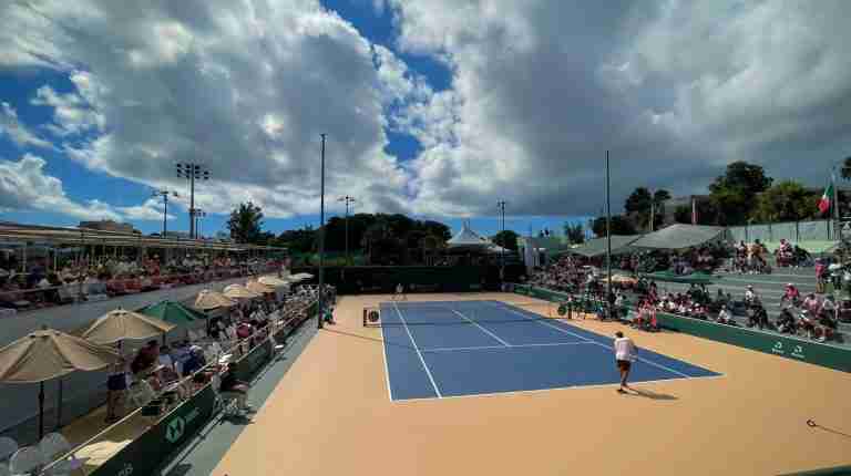 Historic Davis Cup tie underway