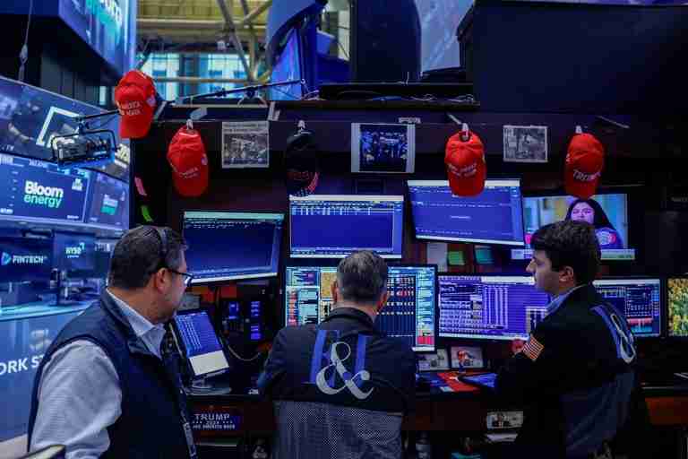 Stocks fall, dollar rallies as US inflation tops forecasts