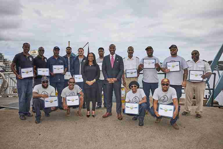 Maritime crews awarded for assistance during boat fire